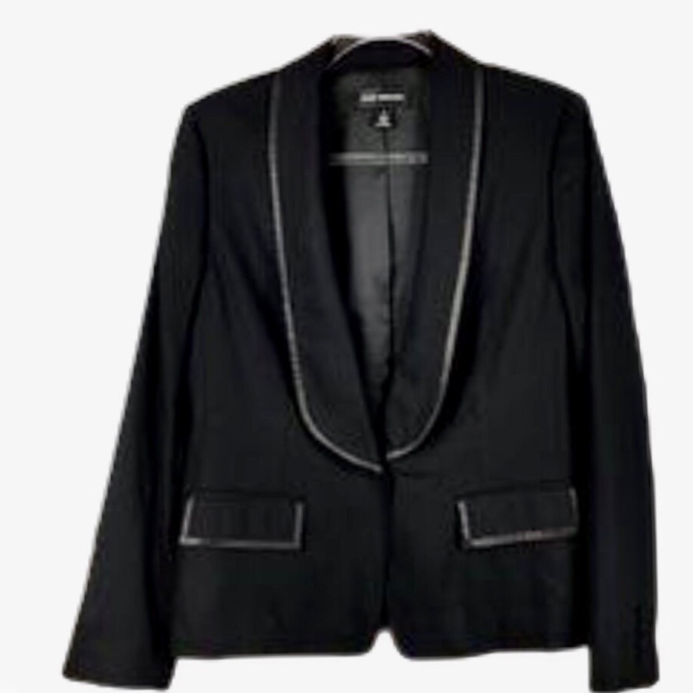 Club Monaco black tuxedo blazer; size 6